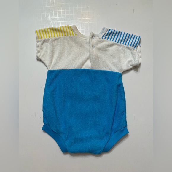 Vintage Little Little 70s -80s Baby Boys Romper One Piece 0-6 months - Picture 4 of 8